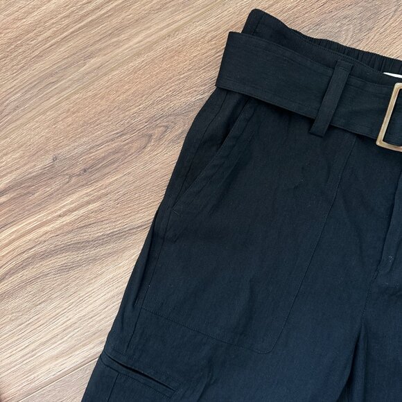 Vince Belted Linen-Blend Pants - Picture 5 of 13